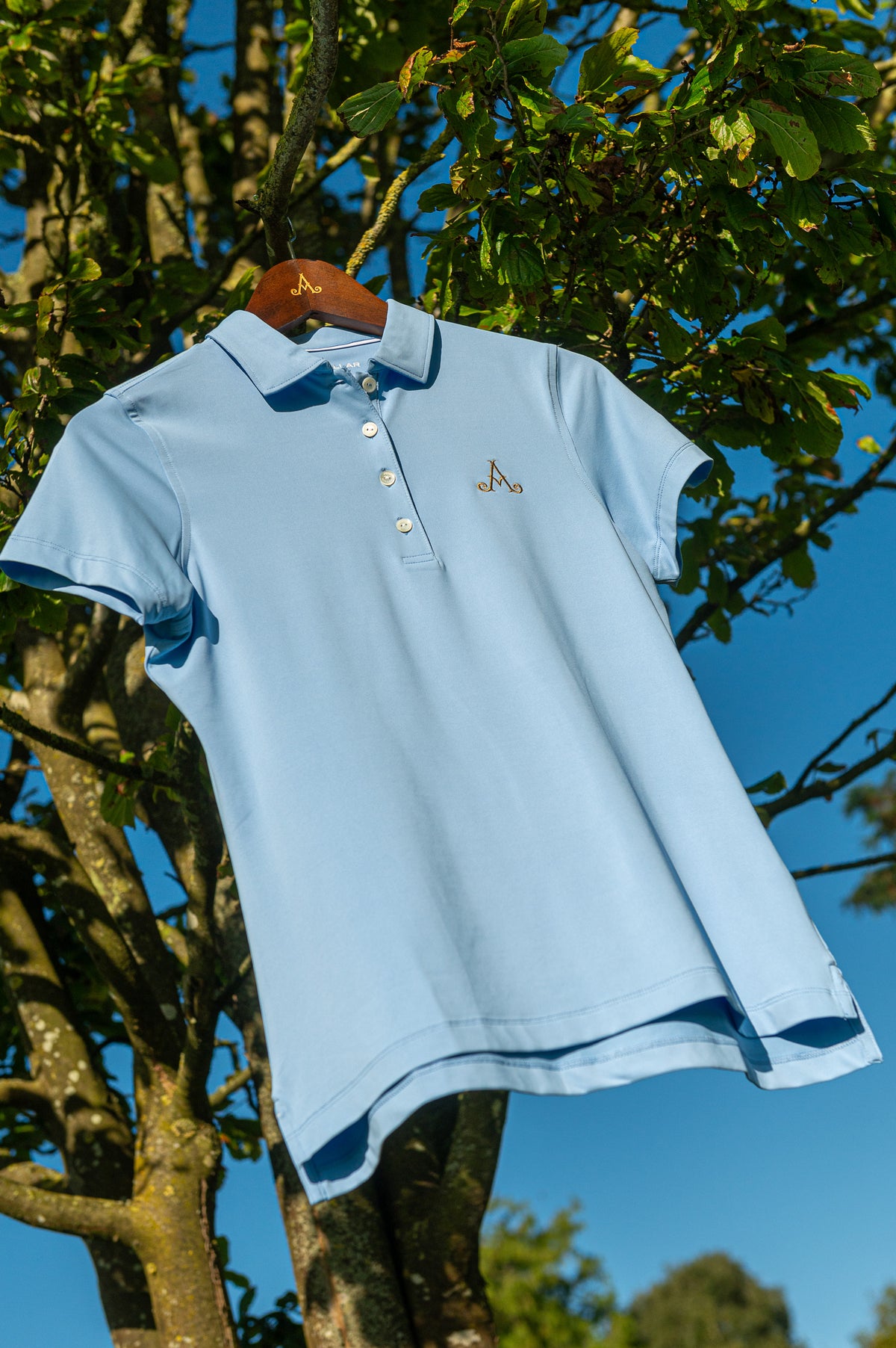 Adare Manor Ladies Cottage Blue Polo Shirt