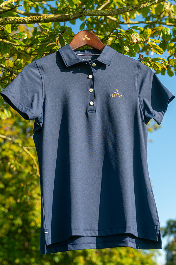 Adare Manor Ladies Navy Polo Shirt