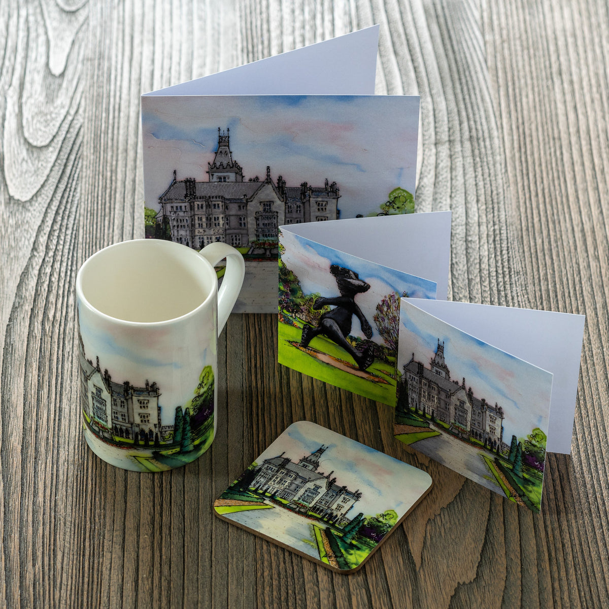 Illustrated Coasters , Cups and Cards