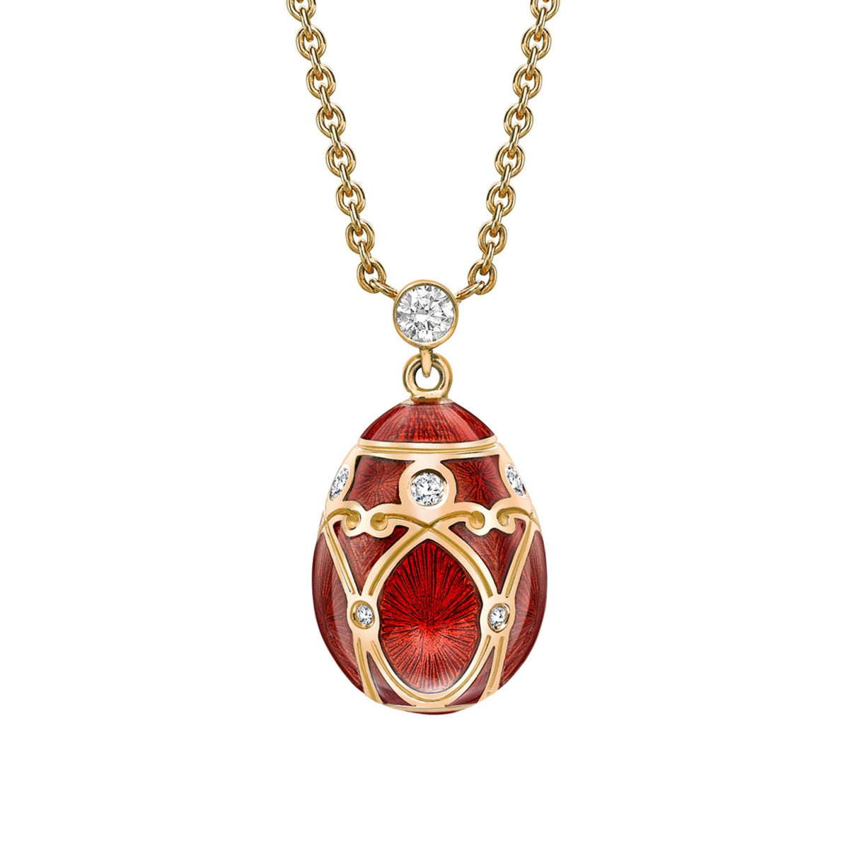 Fabergé Heritage Palais Guilloché Enamel Petite Egg Pendant