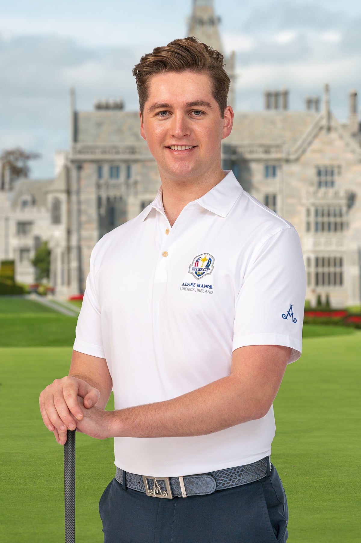 Ryder Cup White Solid Polo