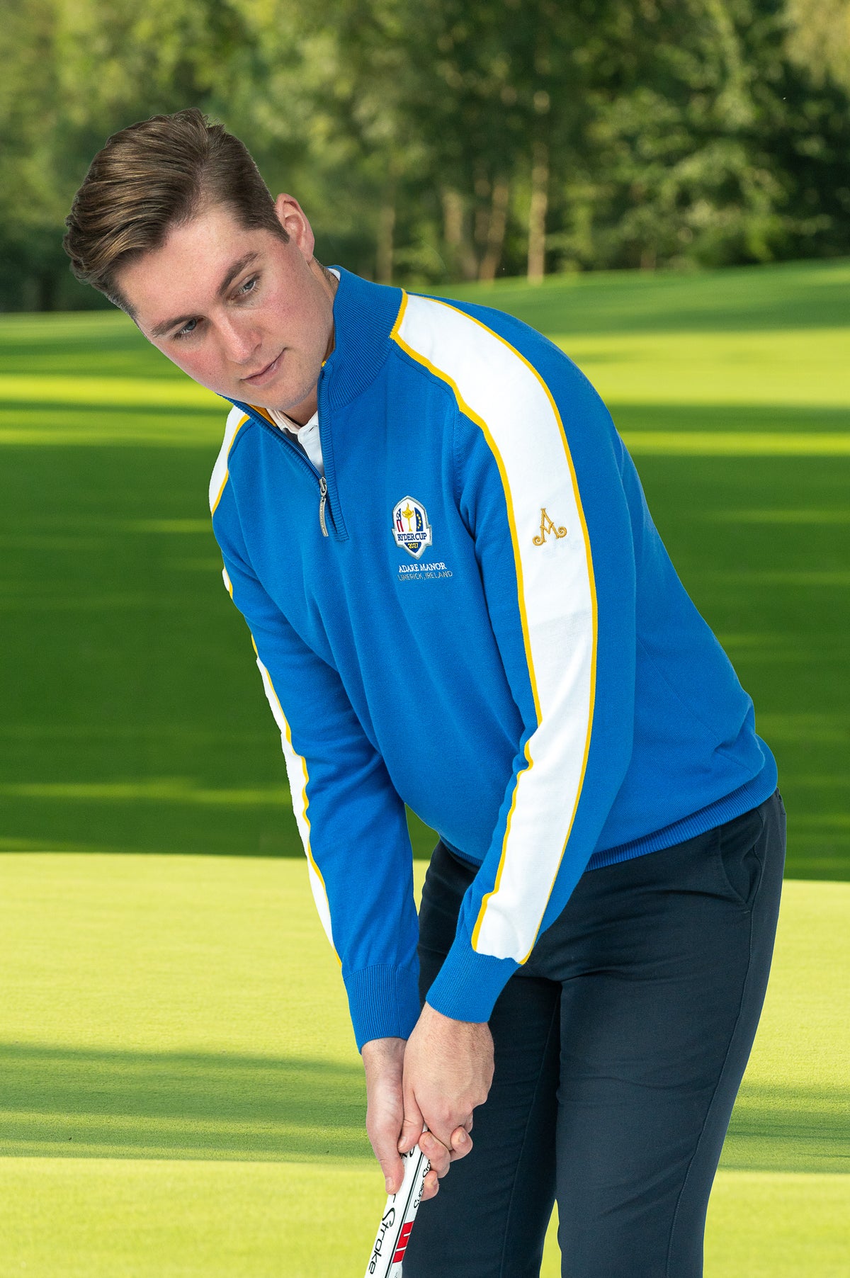 Adare Manor Bespoke ¼ Zip Sweater - Ryder Cup 2027 Team Europe