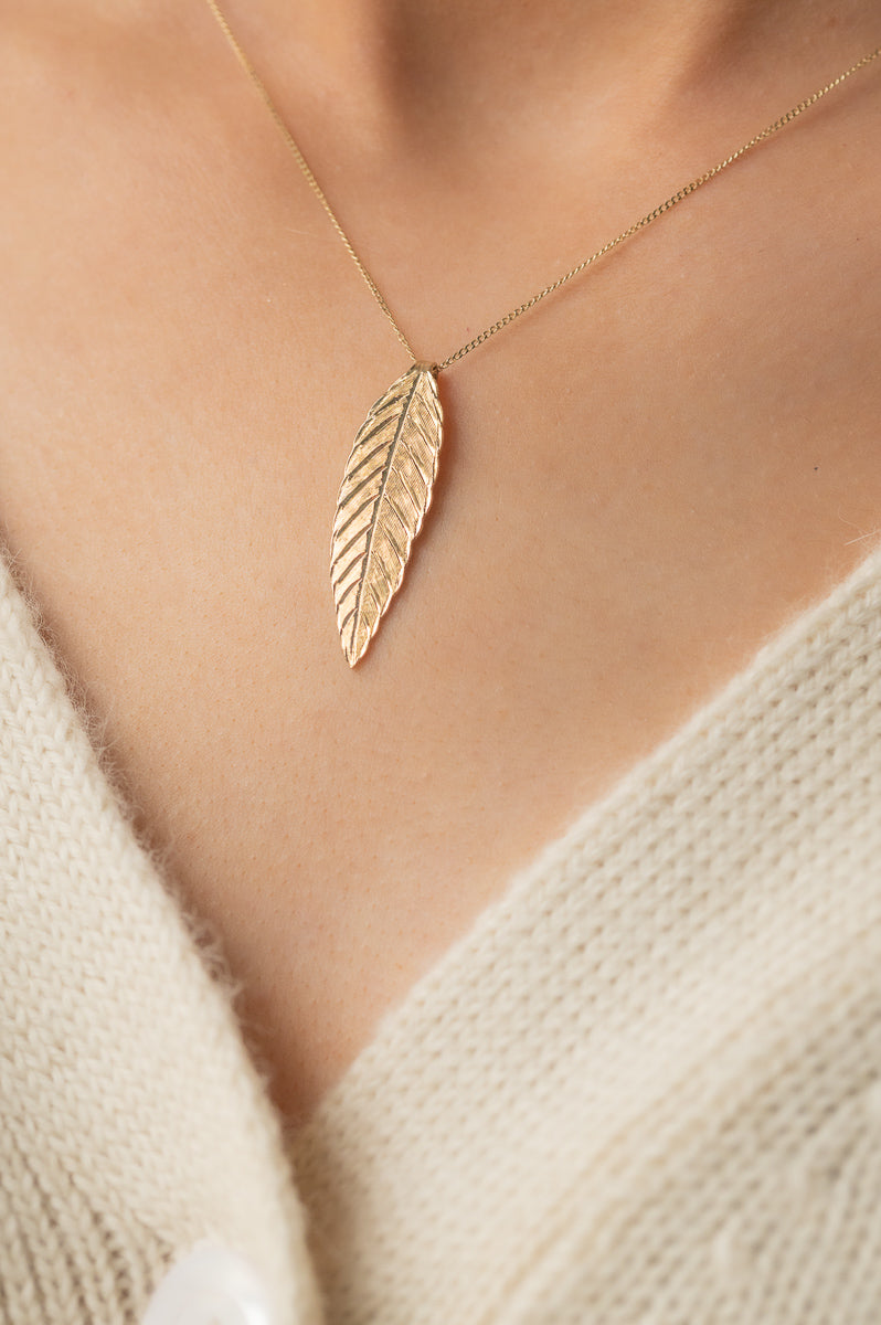 Soul Engraver- Rowan Gold Pendant