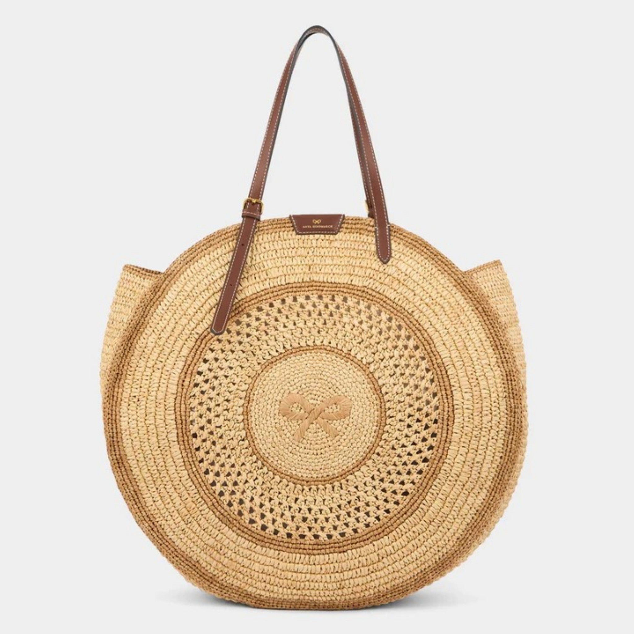 Beach Circle Raffia Bag RAFFIA BAG ROUND BAG BEACH BAG BOHO BAG