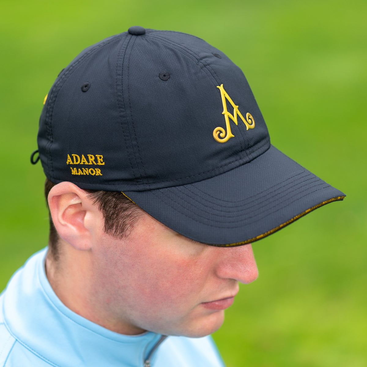 Adare Manor- Black &amp; Gold Logo Cap
