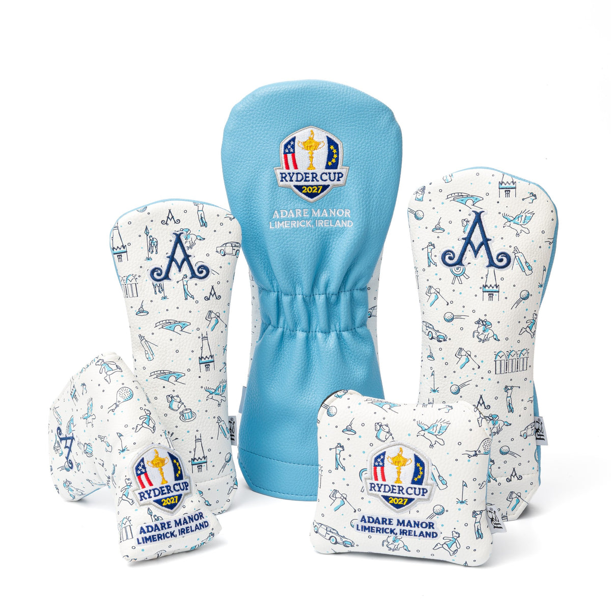 Adare Manor Ryder Cup 2027 Bespoke Headcovers - Blue