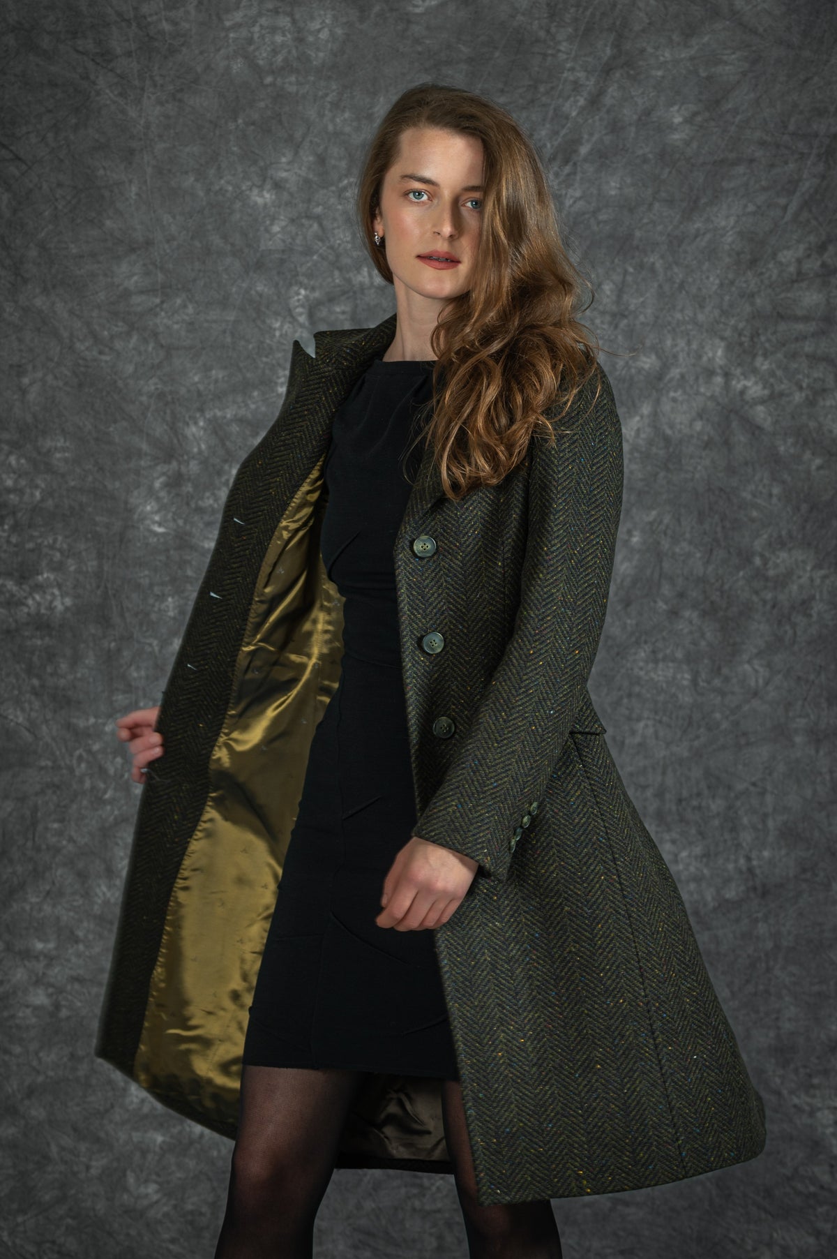 Jack Murphy x Adare Manor - The Deirdre Tweed Coat - Emerald Glen