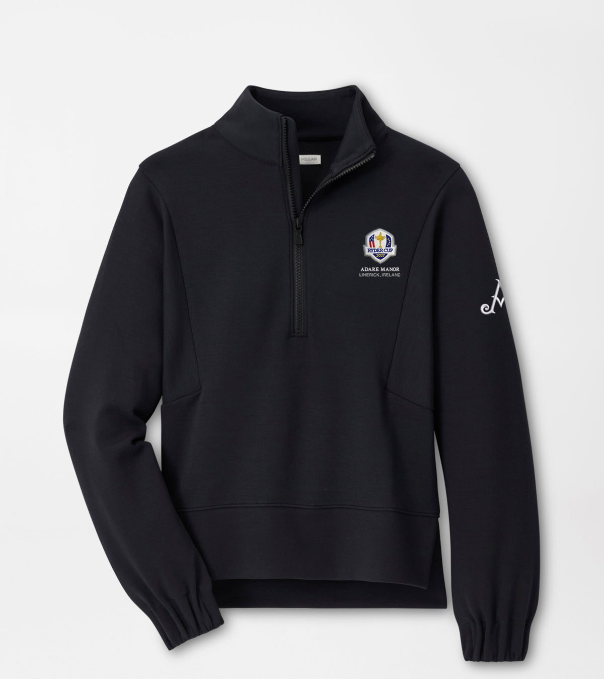 Ryder Cup 2027- Ladies Flora Knit Black Hoodie