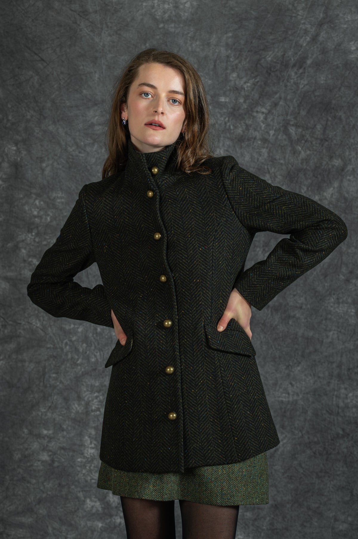 Jack Murphy x Adare Manor - The Grace Tweed Coat - Emerald Glen