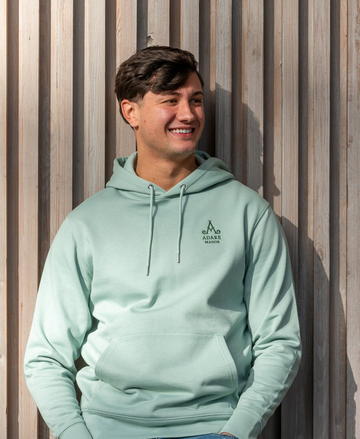 Adare Manor - Mens Organic Cotton Aloe Green Hoodie