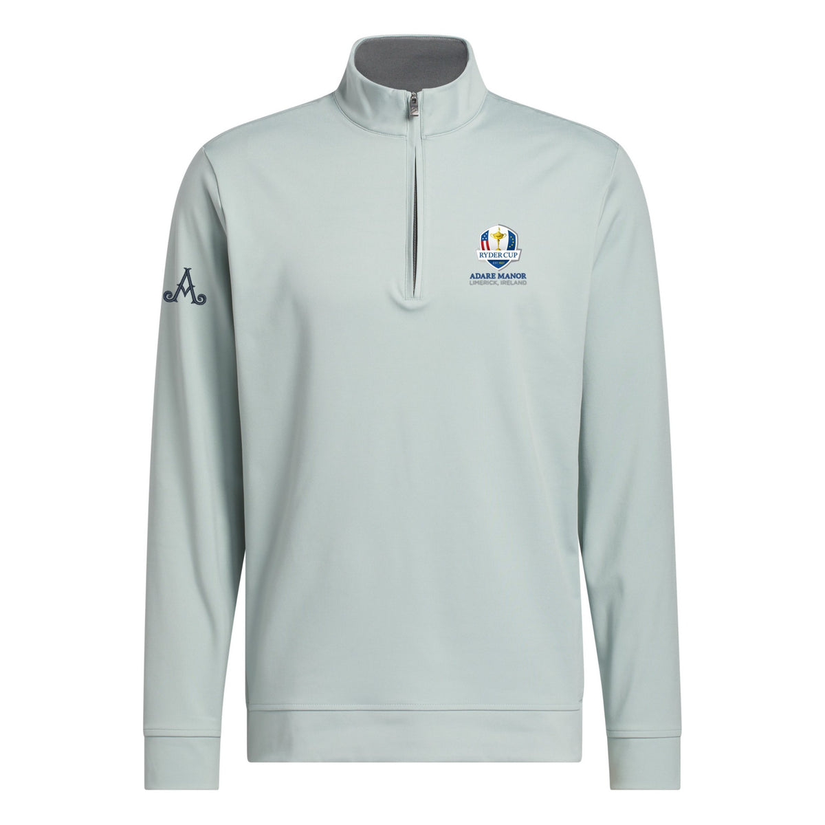 Ryder Cup 2027-  Adidas Mens Adare Manor Sage 1/4 Zip