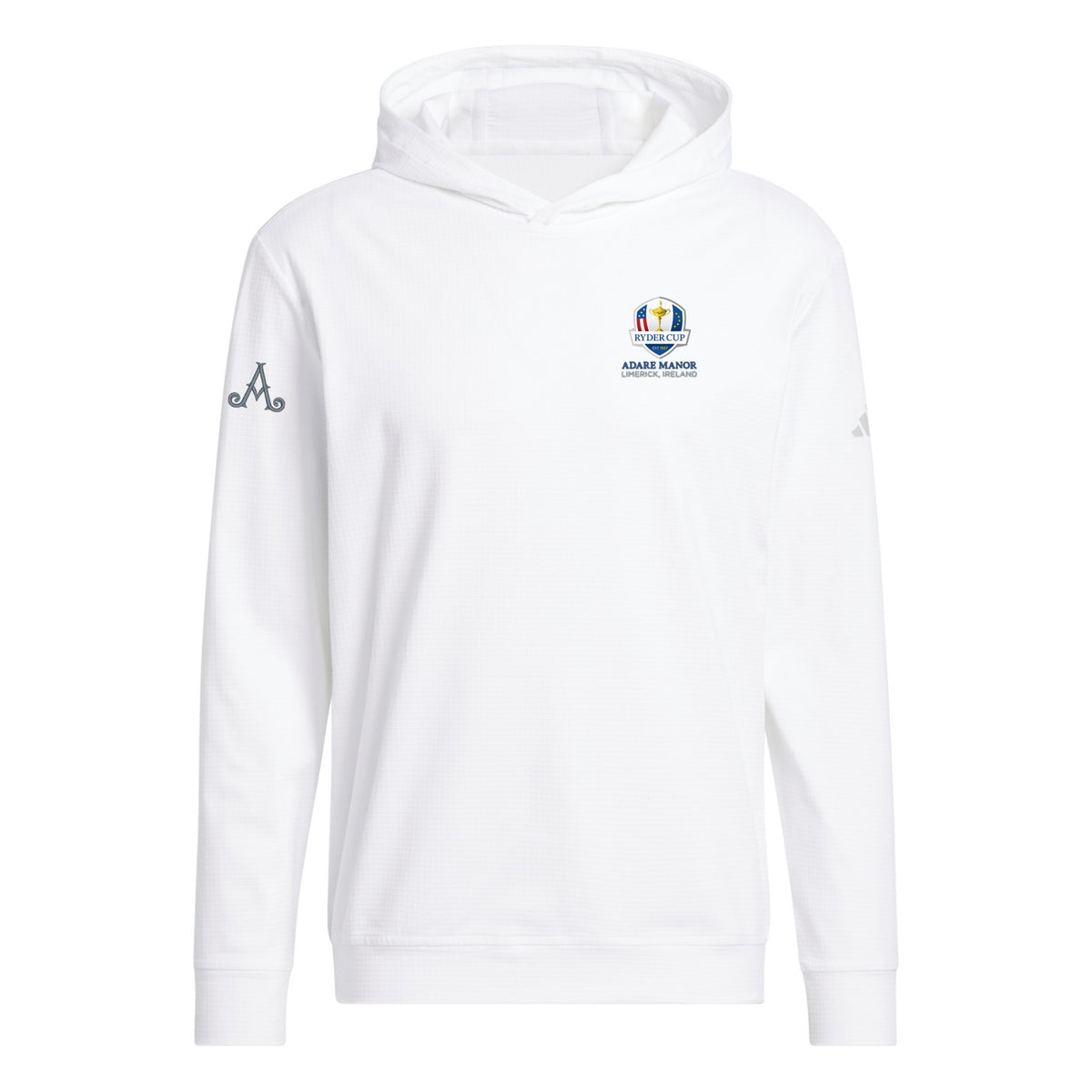 Ryder Cup 2027-  Adidas Mens Adare Manor White Hoodie