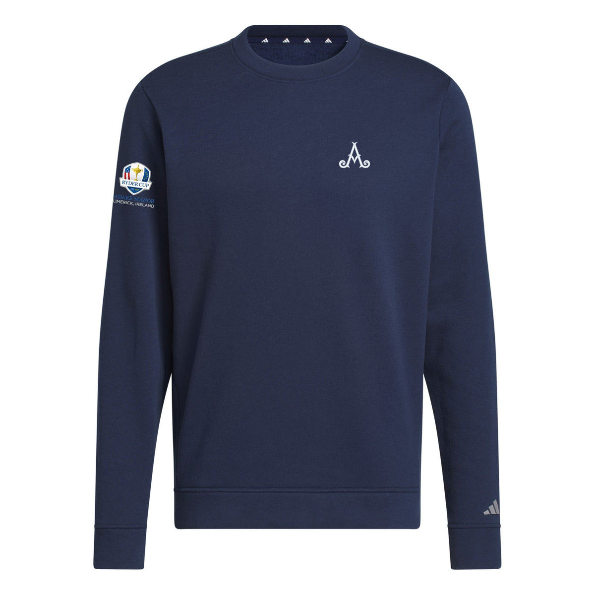 Ryder Cup 2027-  Adidas Mens Adare Manor Navy Crewneck