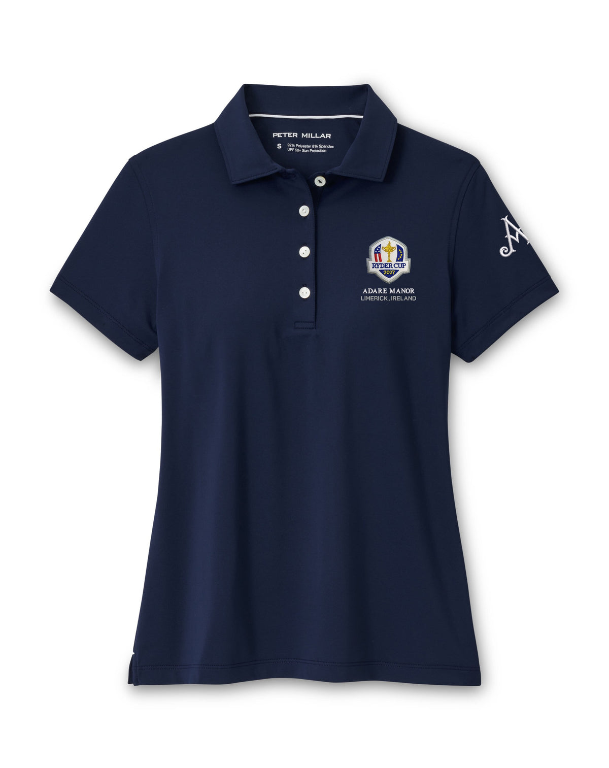 Ryder Cup 2027 - Ladies Navy Button Polo