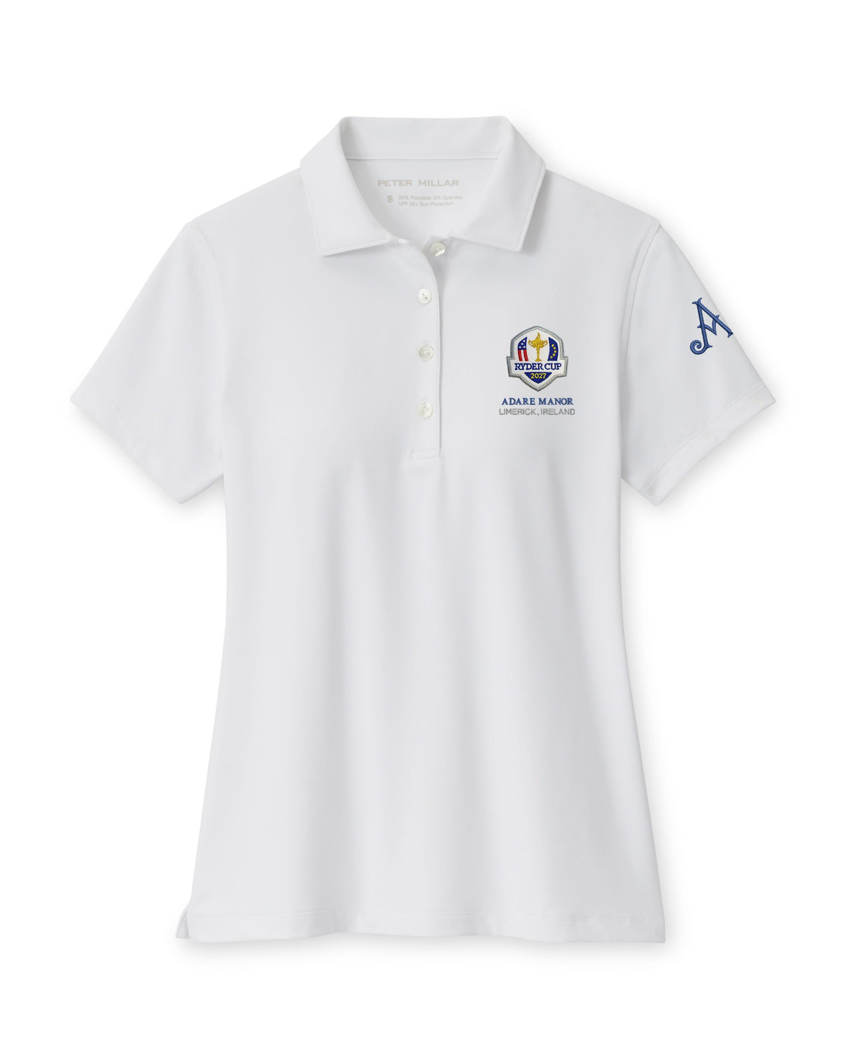 Ryder Cup 2027 - Ladies White Button Polo