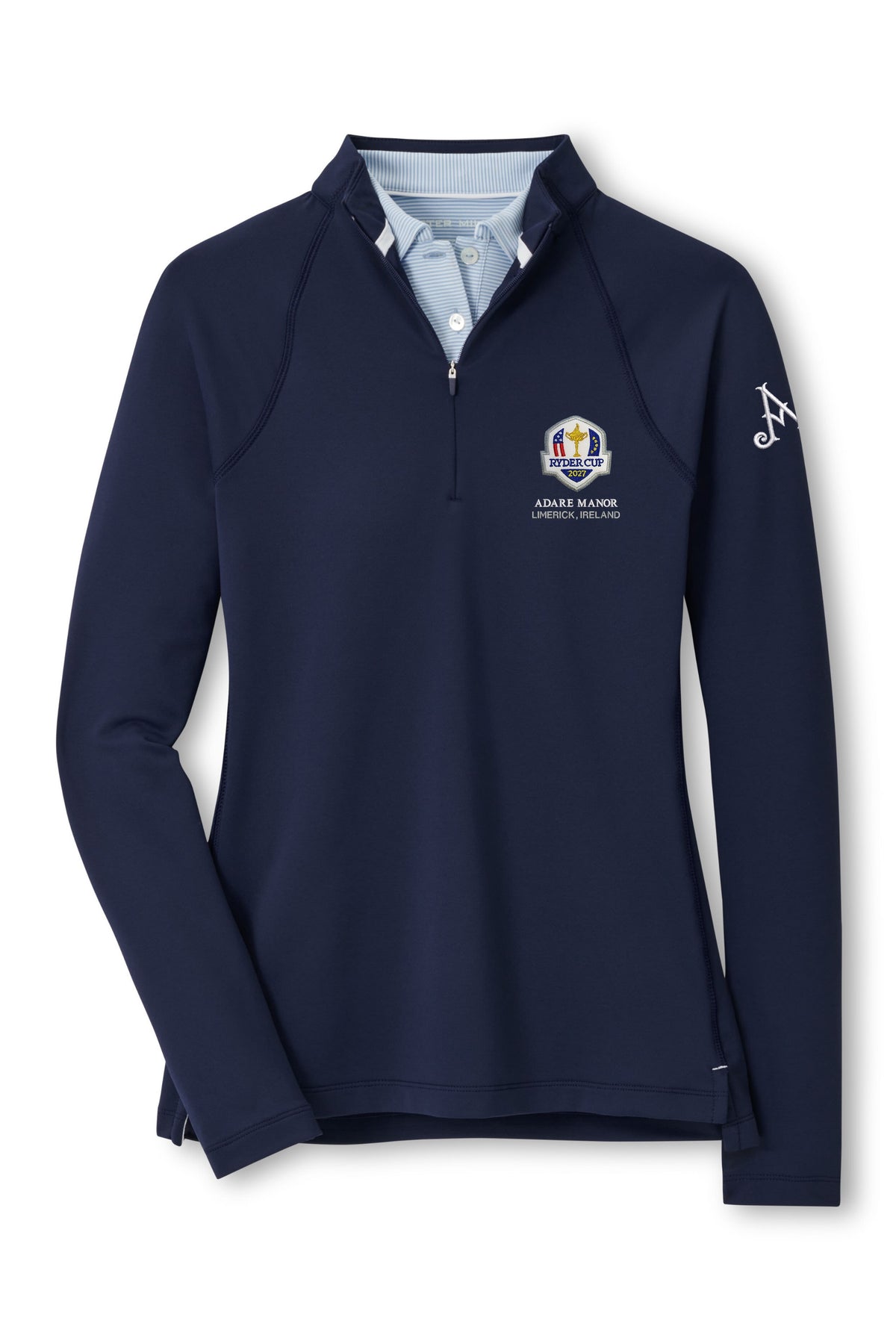 Ryder Cup 2027 - Ladies Navy Perth 1/4 Zip Pullover