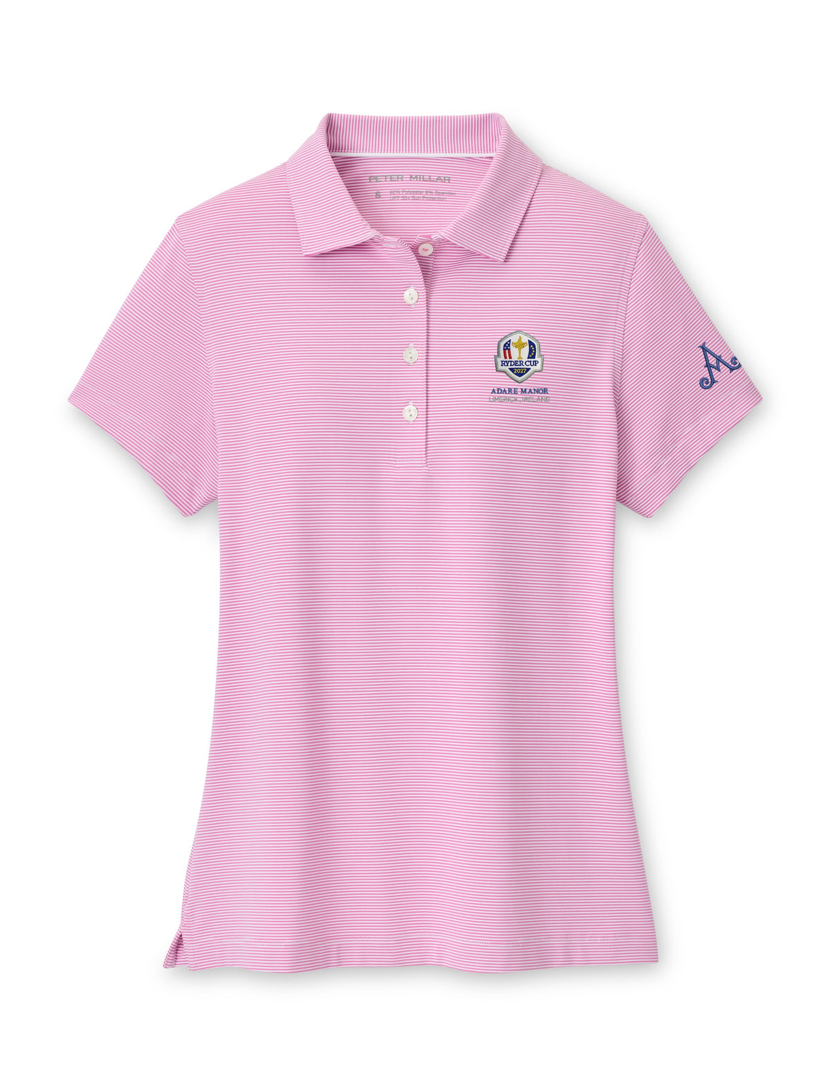 Ryder Cup 2027 - Adare Manor Jubilee Short Sleeve Polo Pink