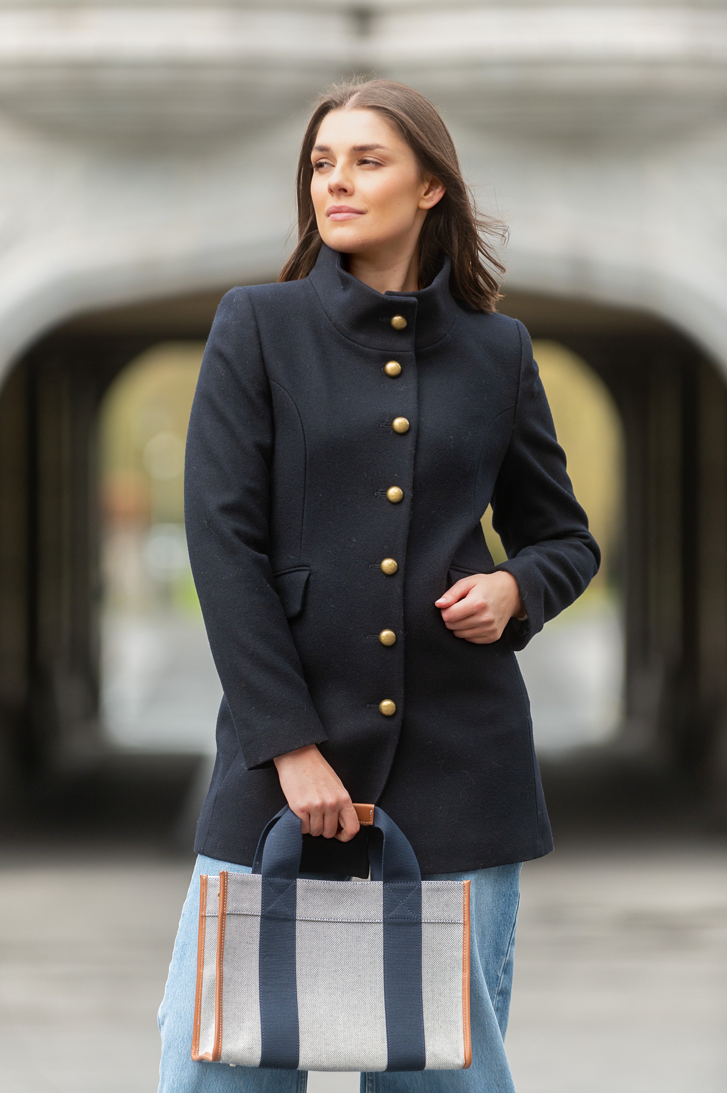 Jack Murphy- Navy Tweed Coat Adare Manor - Main Image