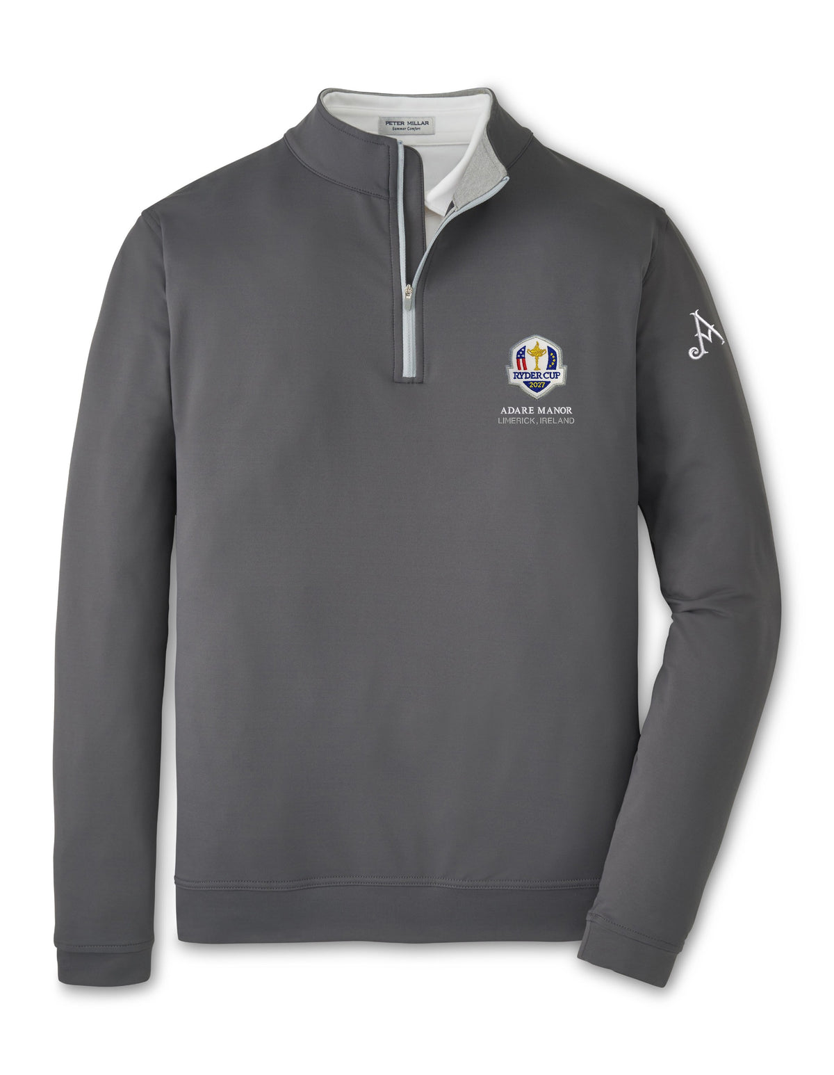 Ryder Cup 2027- Iron Grey Perth 1/4 Zip Pullover