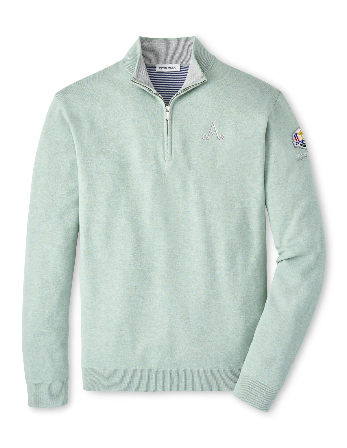 Ryder Cup 2027 - Adare Manor Lite Cotton 1/4 zip Mint