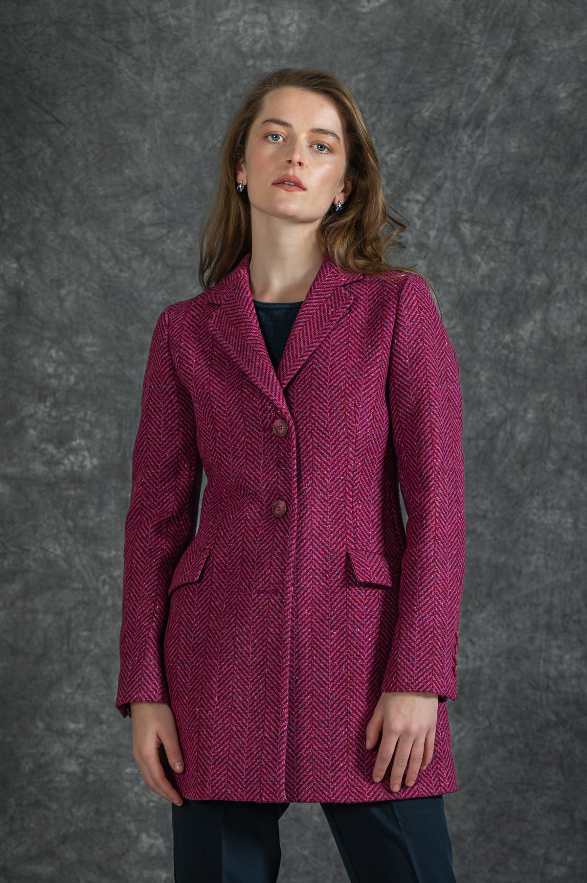 Jack Murphy x Adare Manor - The Mairéad Tweed Coat - Wild Burren Rose