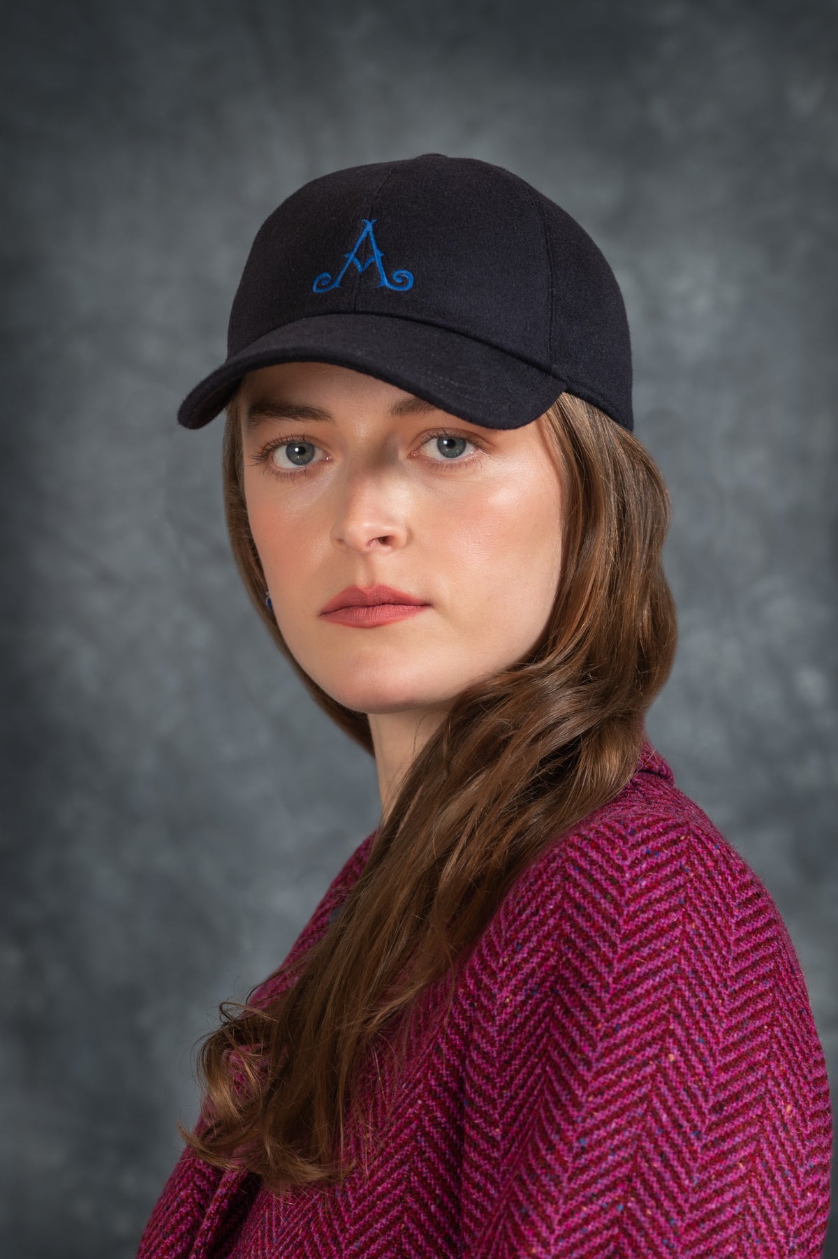 Adare Manor Bespoke Cashmere Cap - Navy