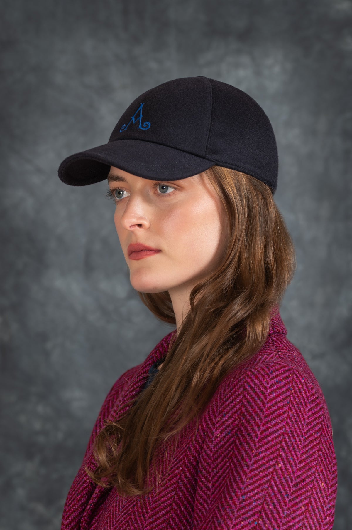 Adare Manor Bespoke Cashmere Cap - Navy