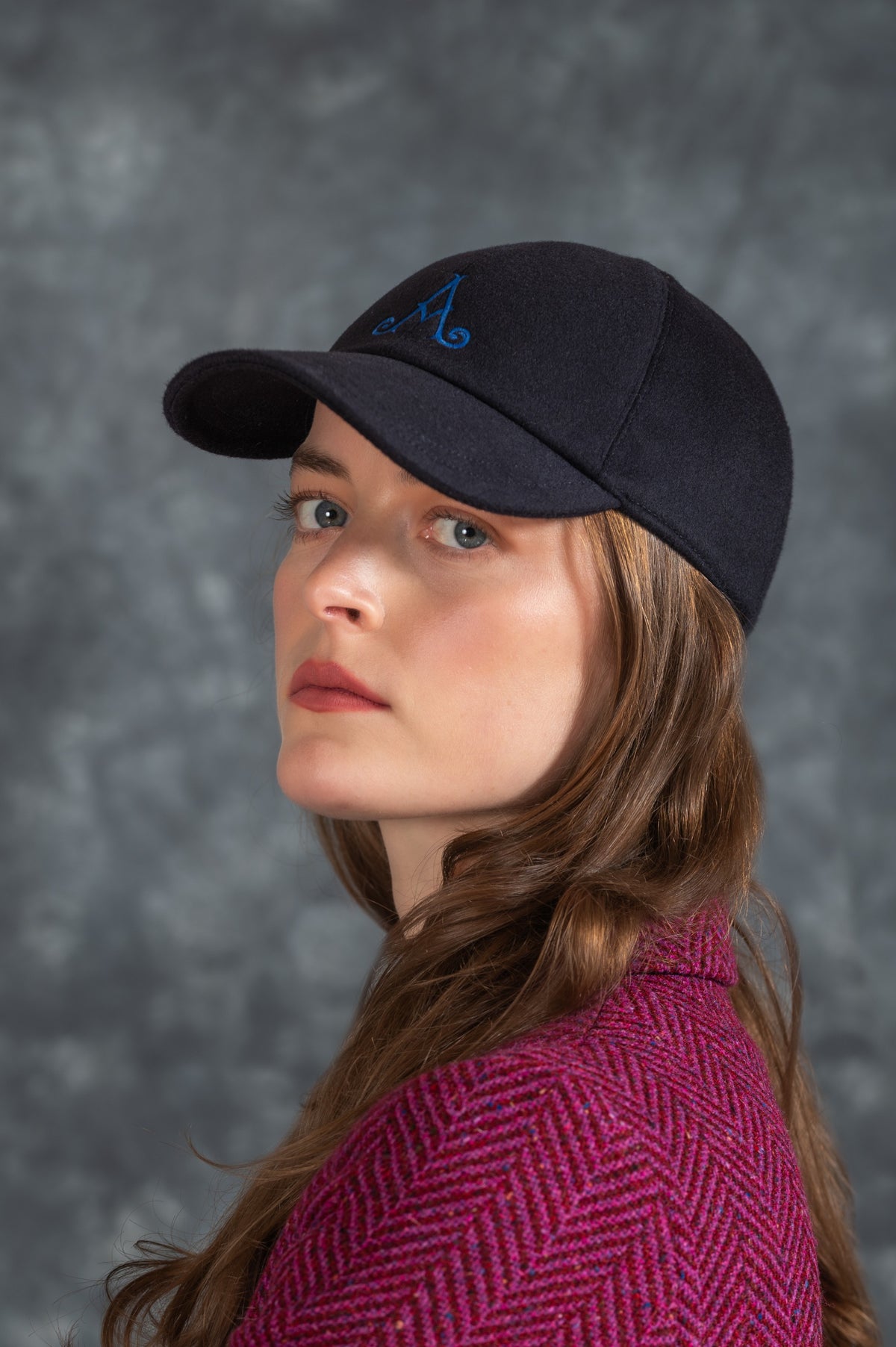 Adare Manor Bespoke Cashmere Cap - Navy