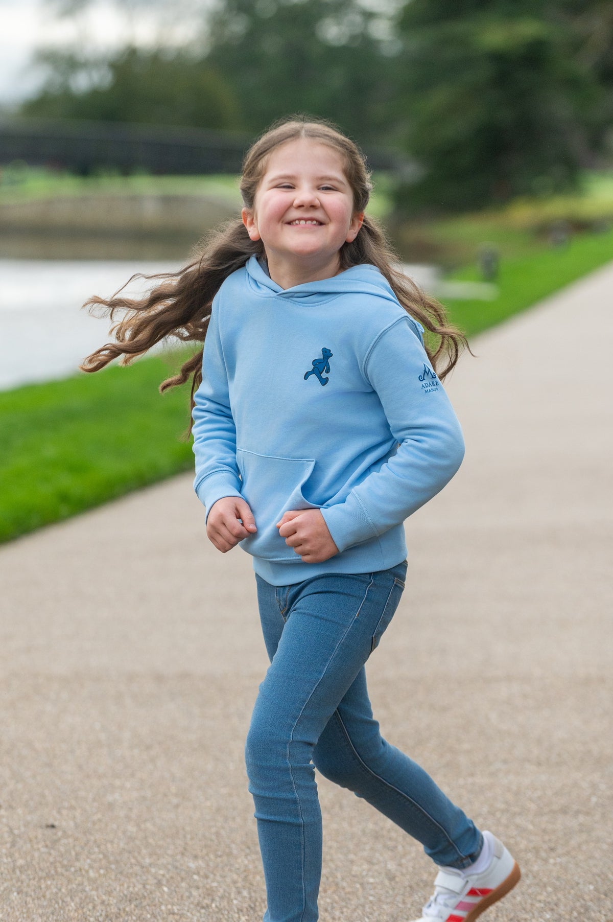 Adare Manor - Kids Organic Cotton Blue Hoodie