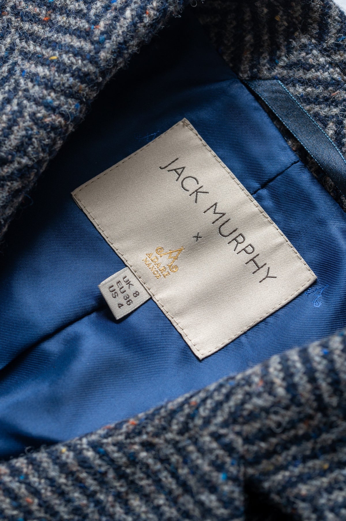 Jack Murphy x Adare Manor - The Deirdre Tweed Coat - Atlantic Mist