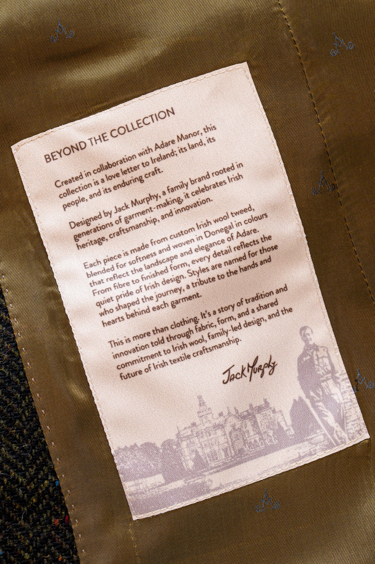 Jack Murphy x Adare Manor - The Mairéad Tweed Coat - Emerald Glen