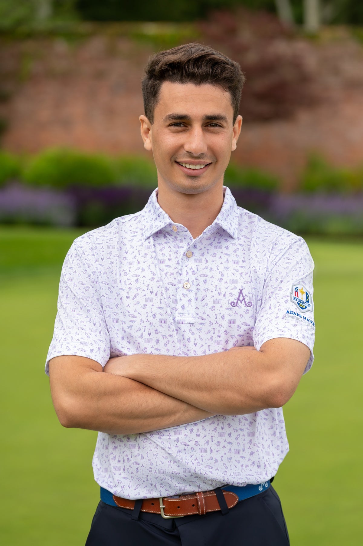 Adare Manor Ryder Cup 2027- Mens Bespoke Adare Manor Golf Polo Purple