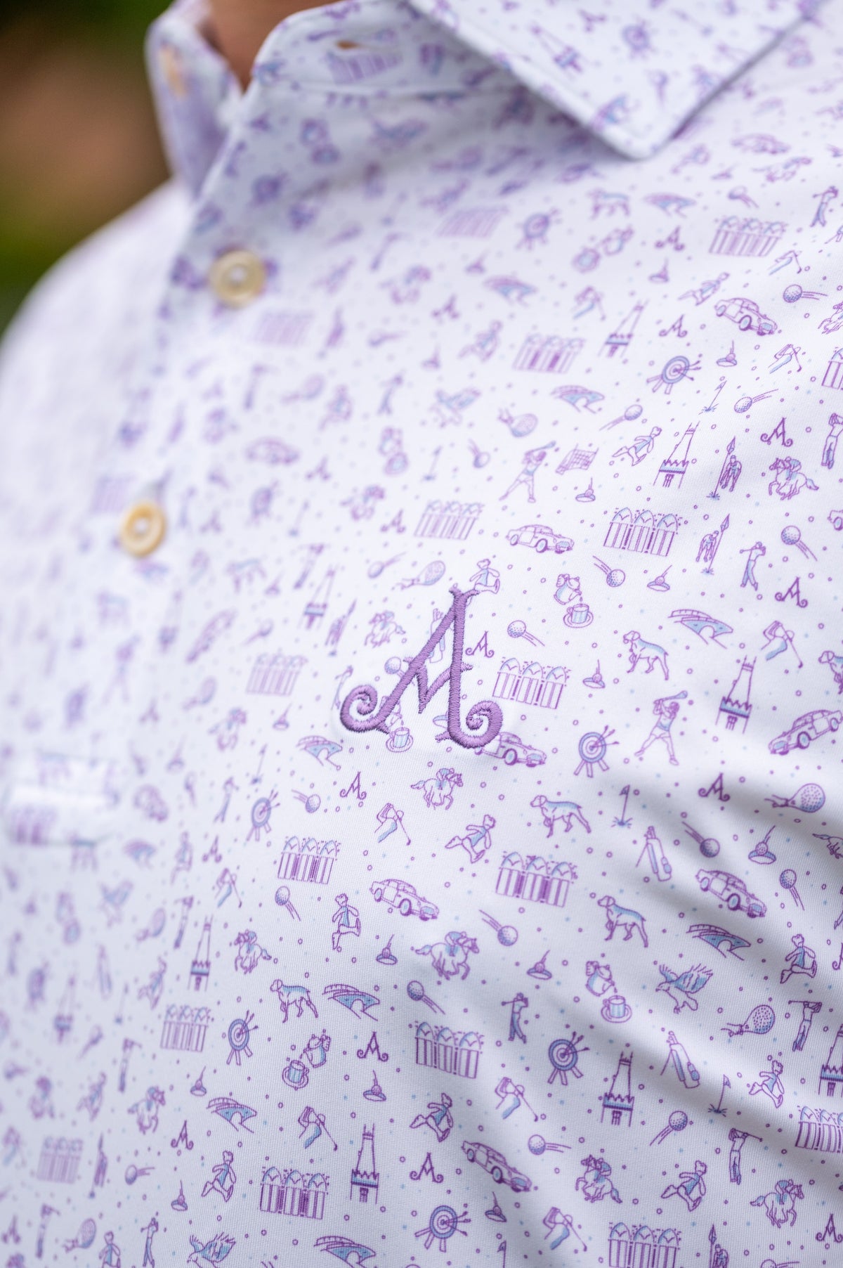 Adare Manor Ryder Cup 2027- Mens Bespoke Adare Manor Golf Polo Purple