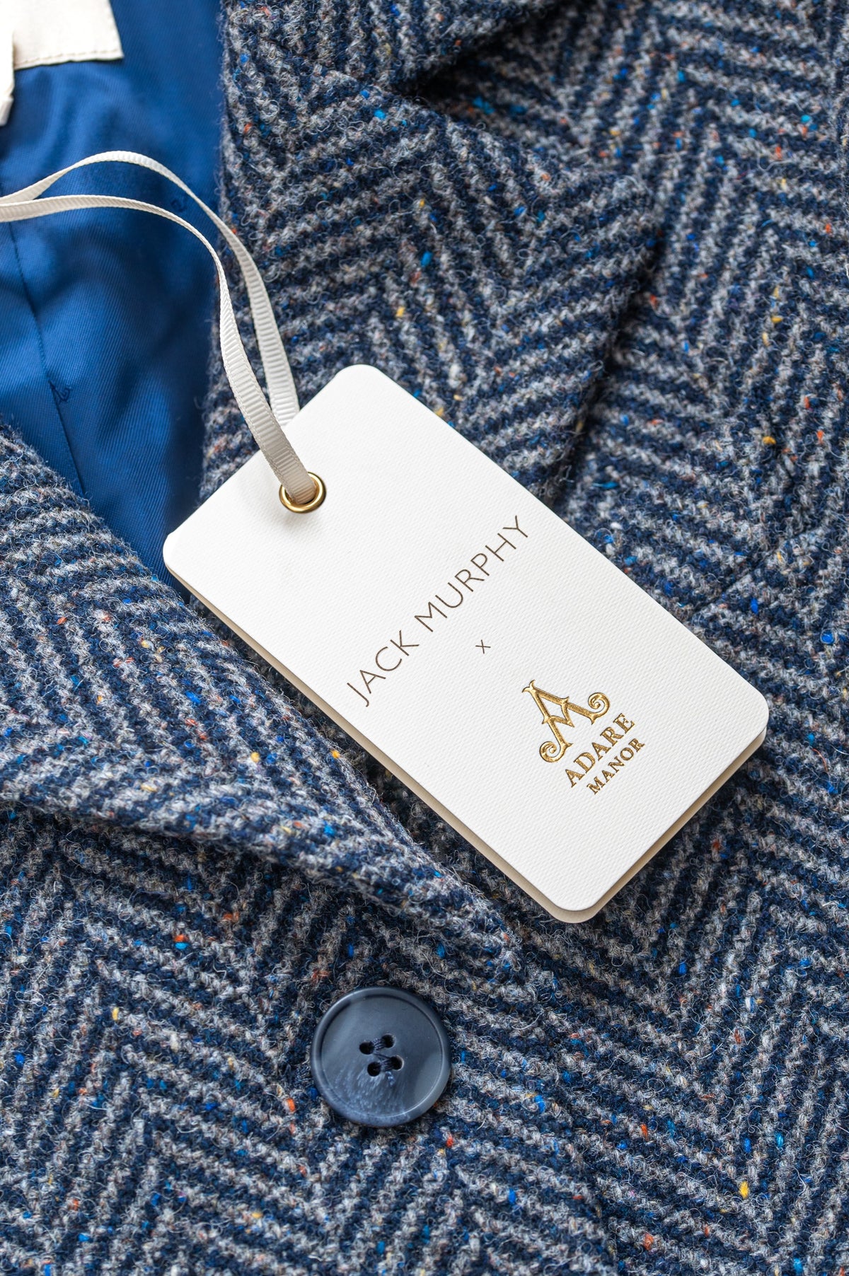 Jack Murphy x Adare Manor - The Deirdre Tweed Coat - Atlantic Mist