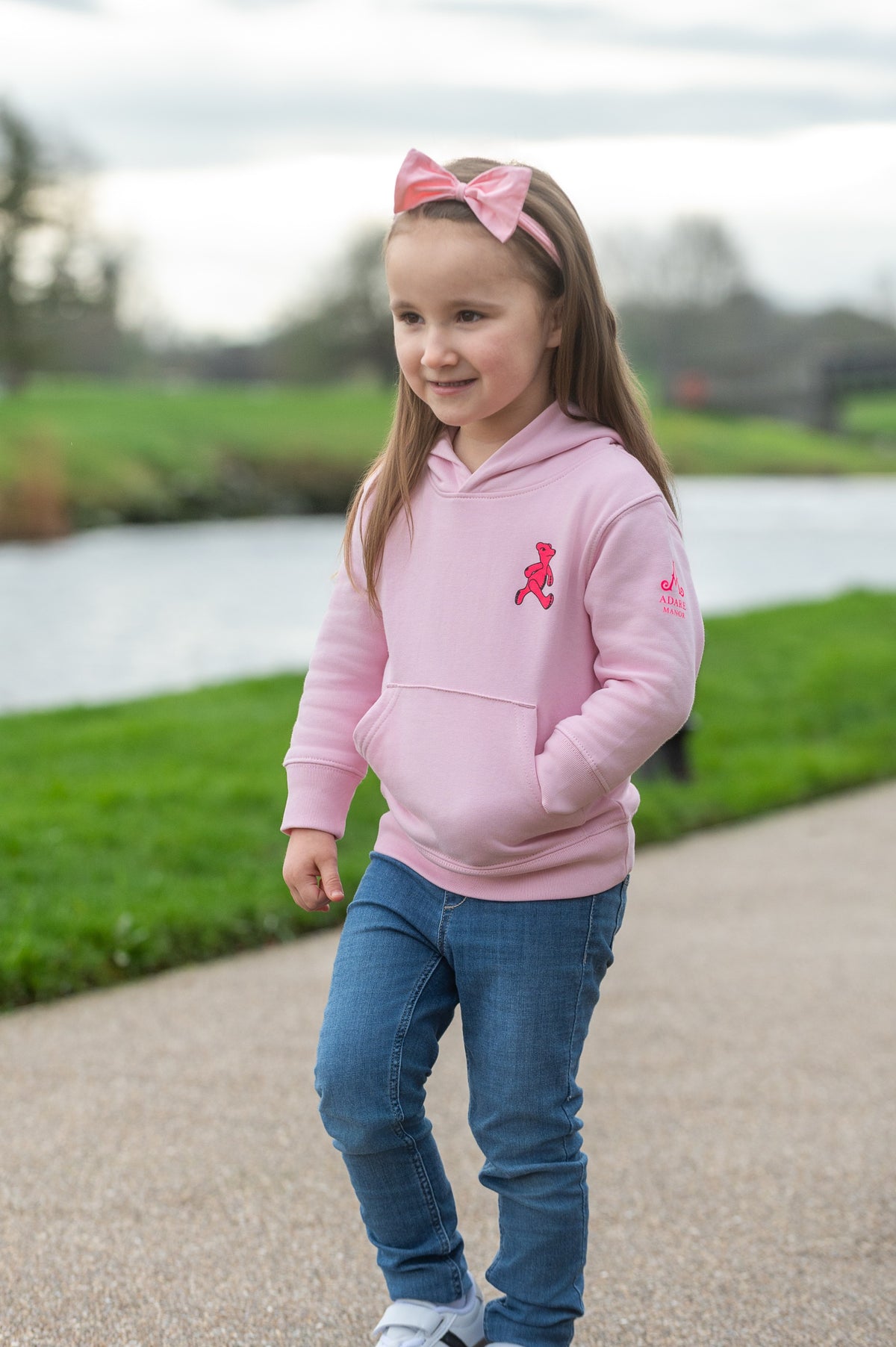 Adare Manor - Kids Organic Cotton Pink Hoodie