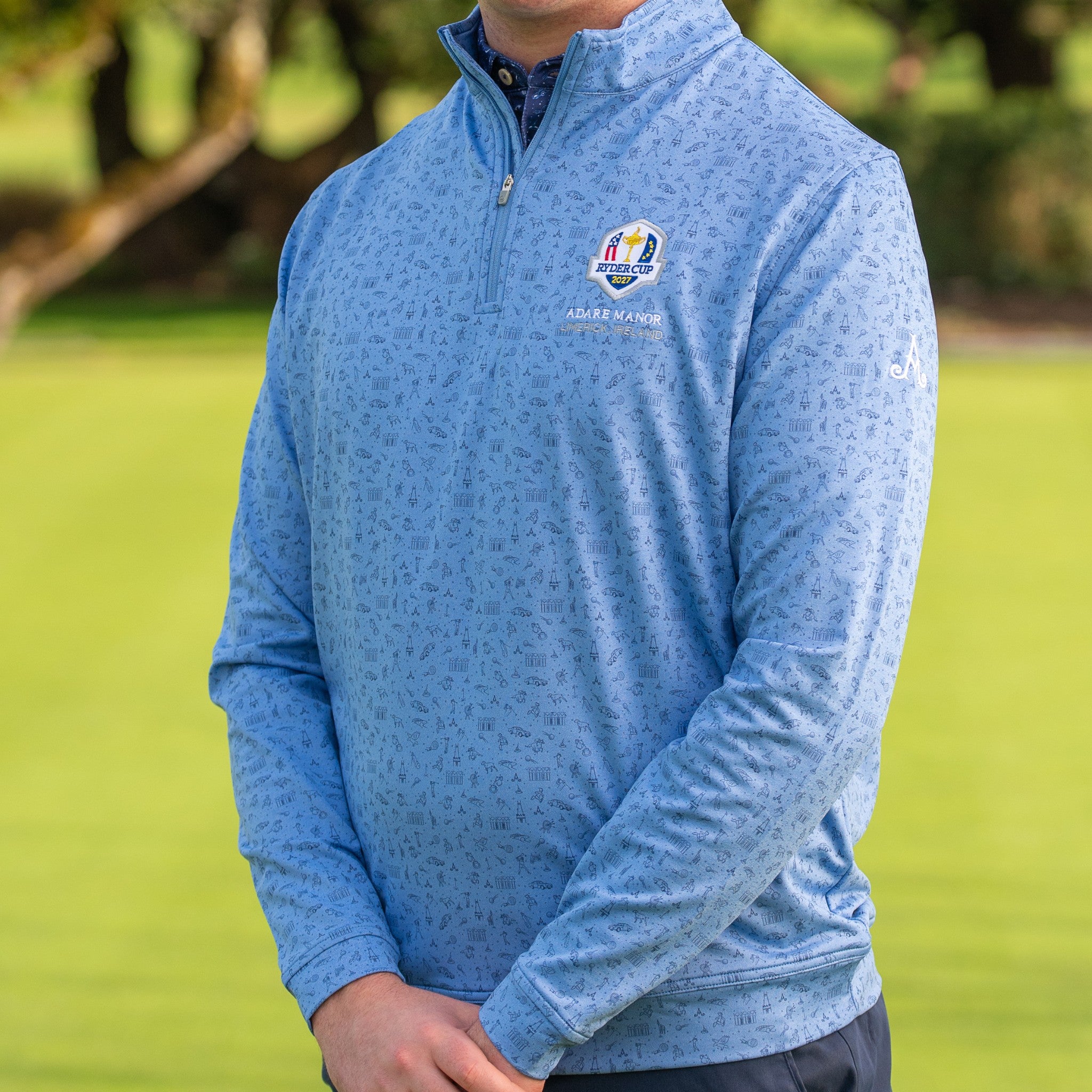 Ryder Cup 2027- Mens Bespoke Adare Manor Golf 1/4 zip