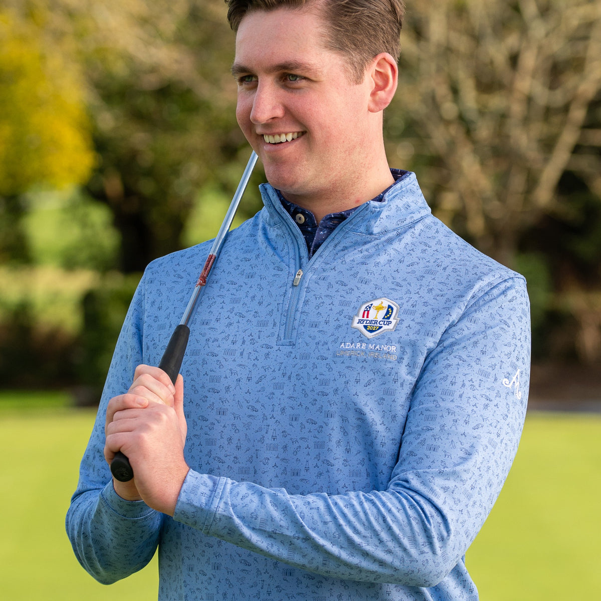 Ryder Cup 2027-  Mens Bespoke Adare Manor Golf 1/4 zip