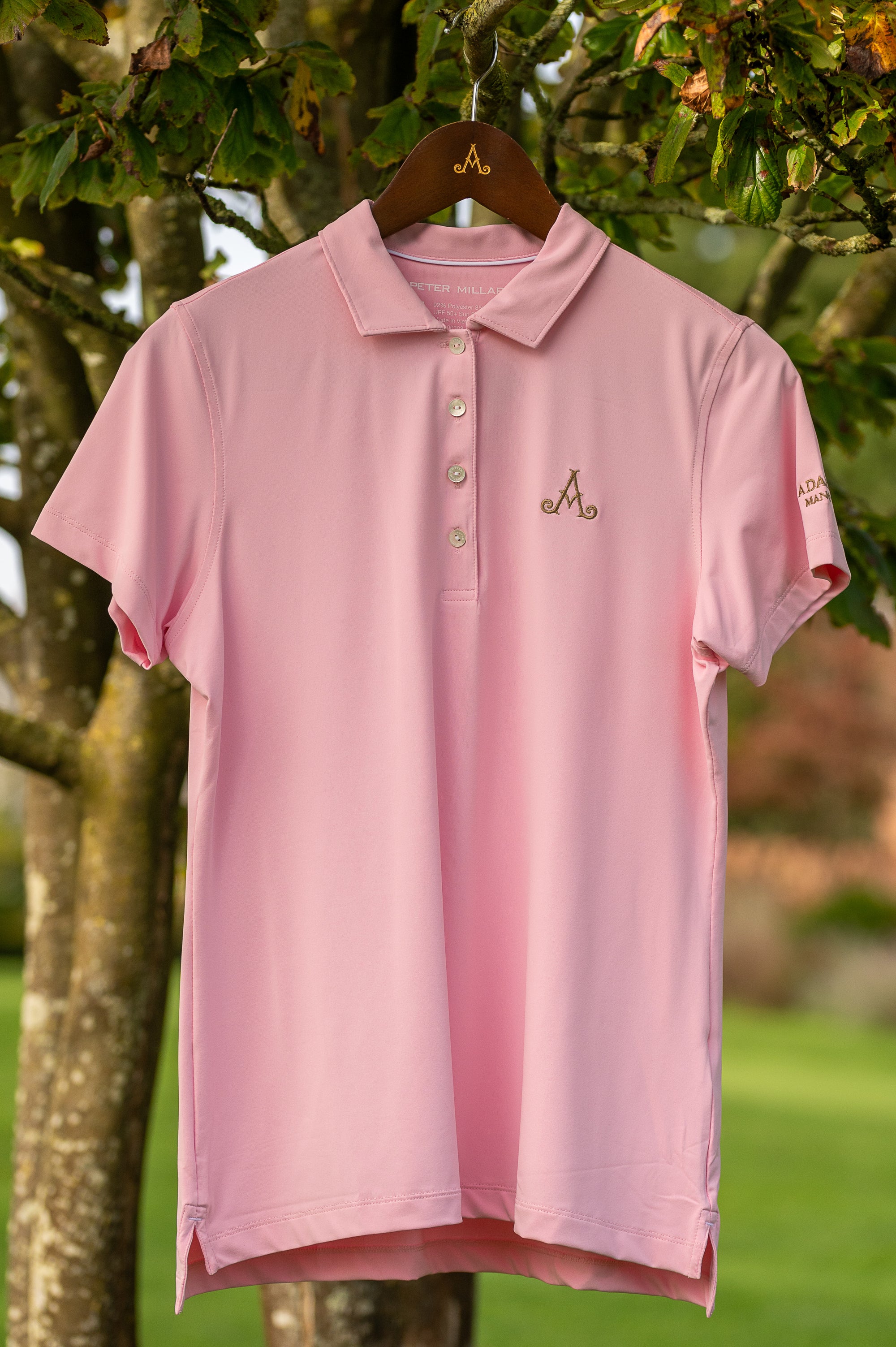 Adare Manor Ladies Pink Polo Shirt
