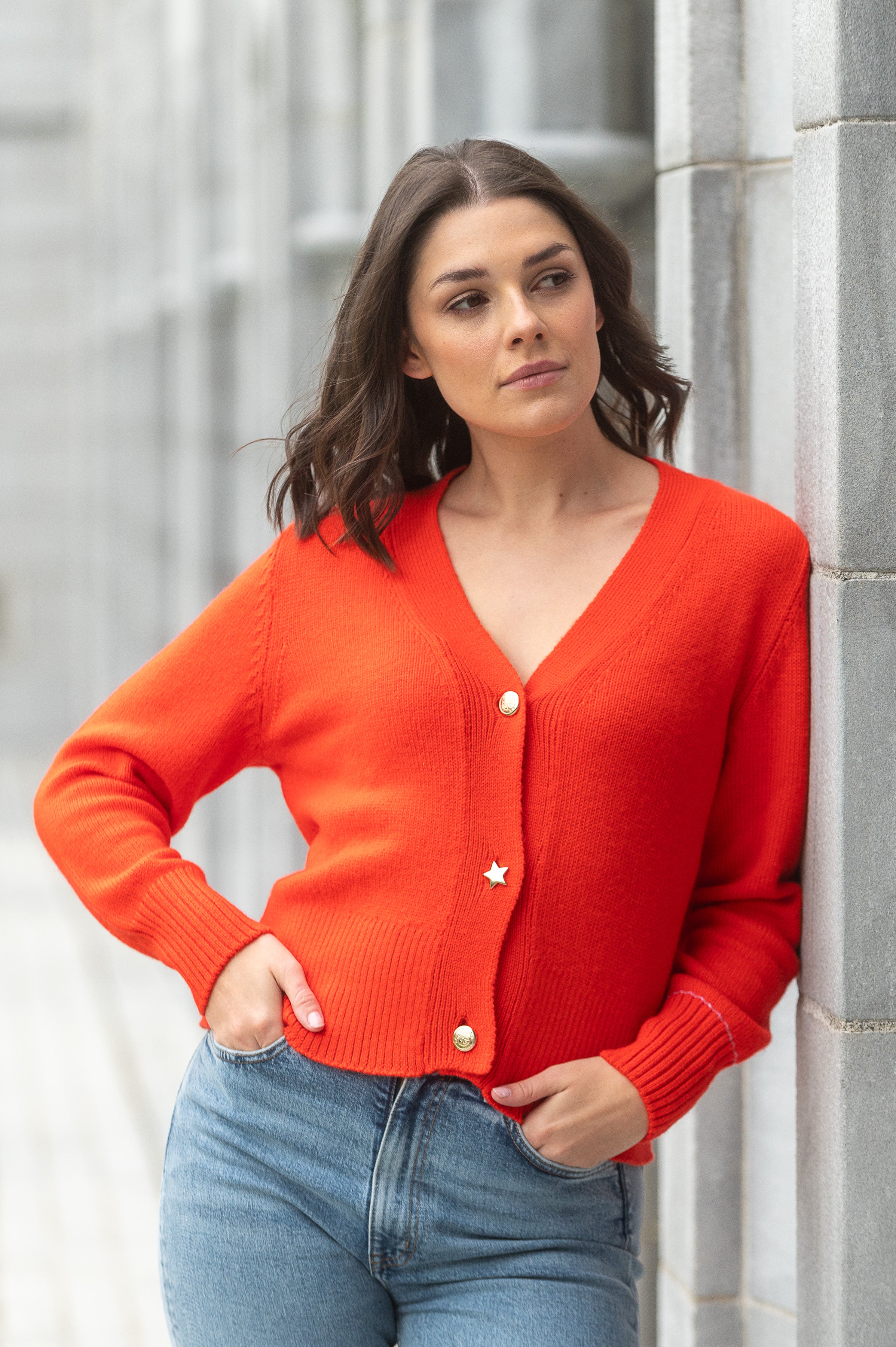 Cayo Cardigan- Burnt Orange - Adare Manor