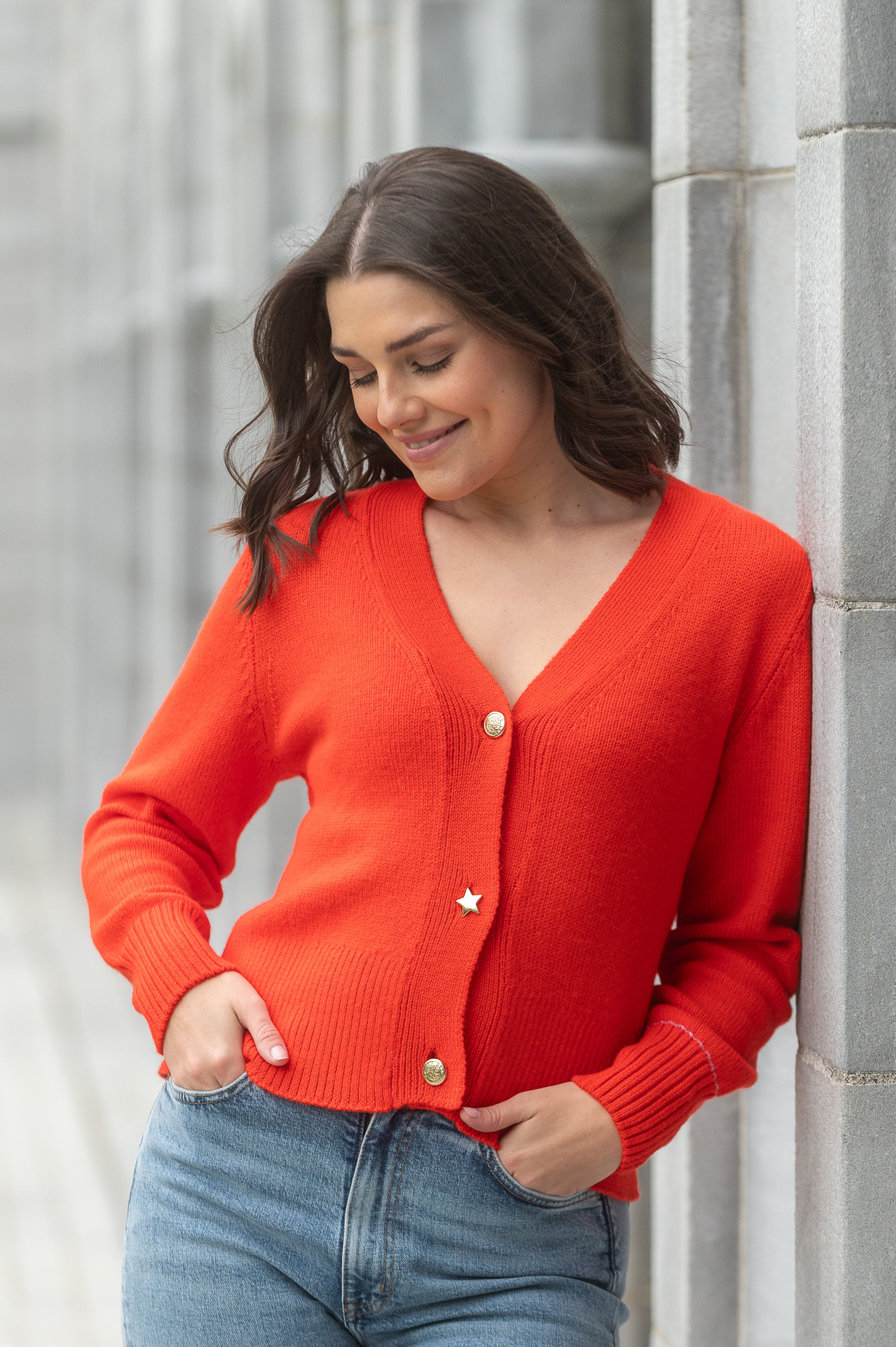 Cayo Cardigan- Burnt Orange - Adare Manor