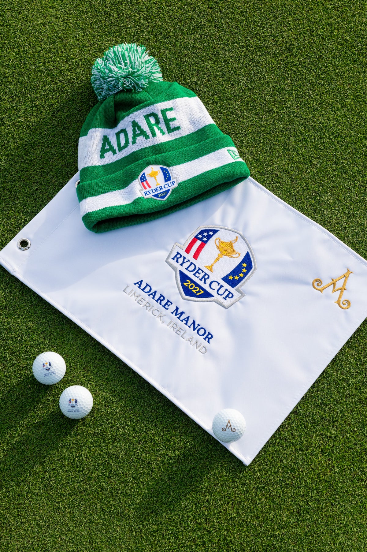 Adare Manor Ryder Cup 2027 Golf Hamper – Green Beanie Gift set