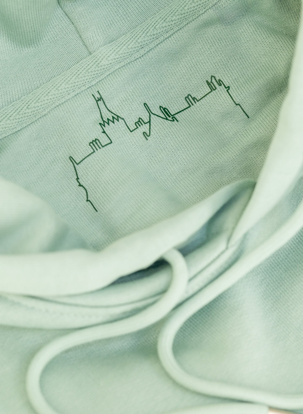 Adare Manor - Mens Organic Cotton Aloe Green Hoodie