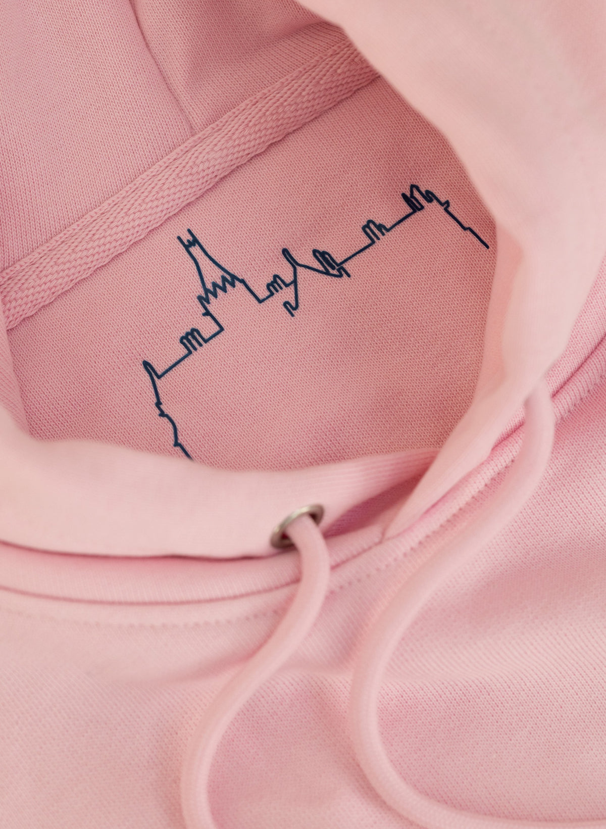 Adare Manor - Mens Organic Cotton Pink Hoodie