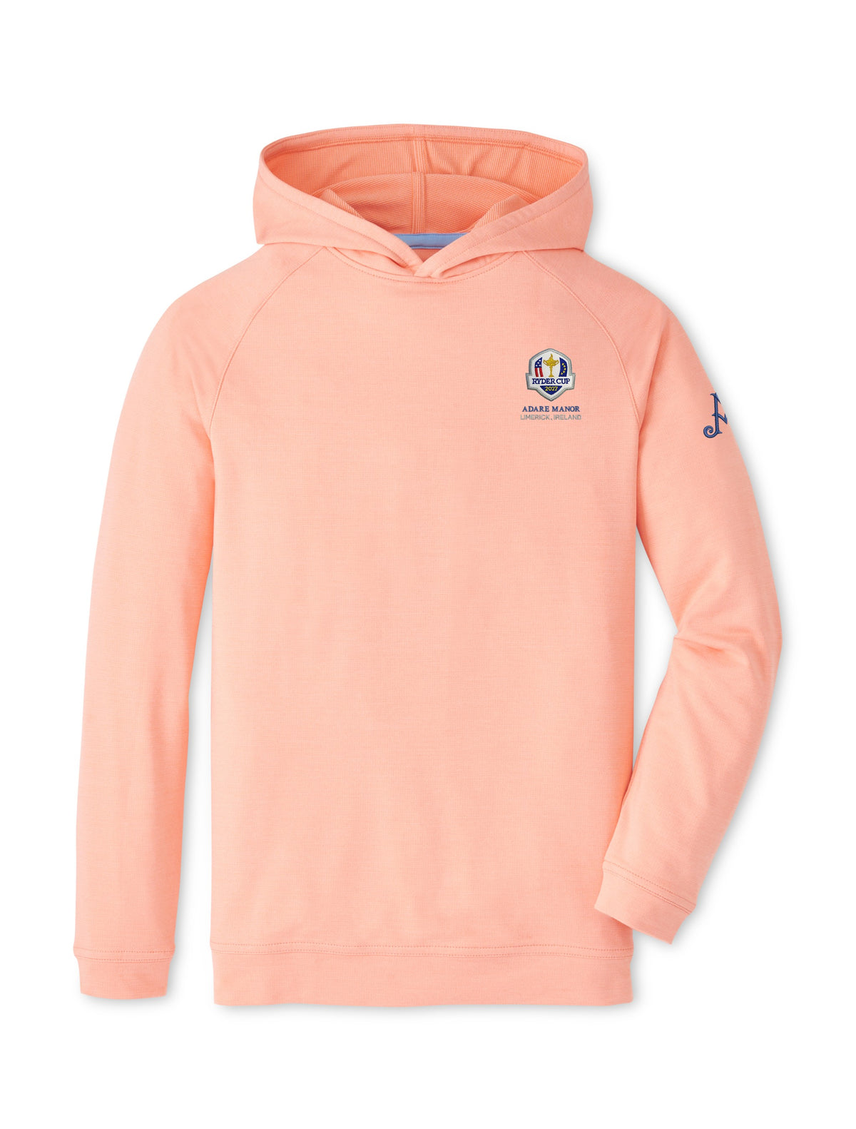 Ryder Cup 2027 - Adare Manor Pine Youth Performance Hoodie Apricot
