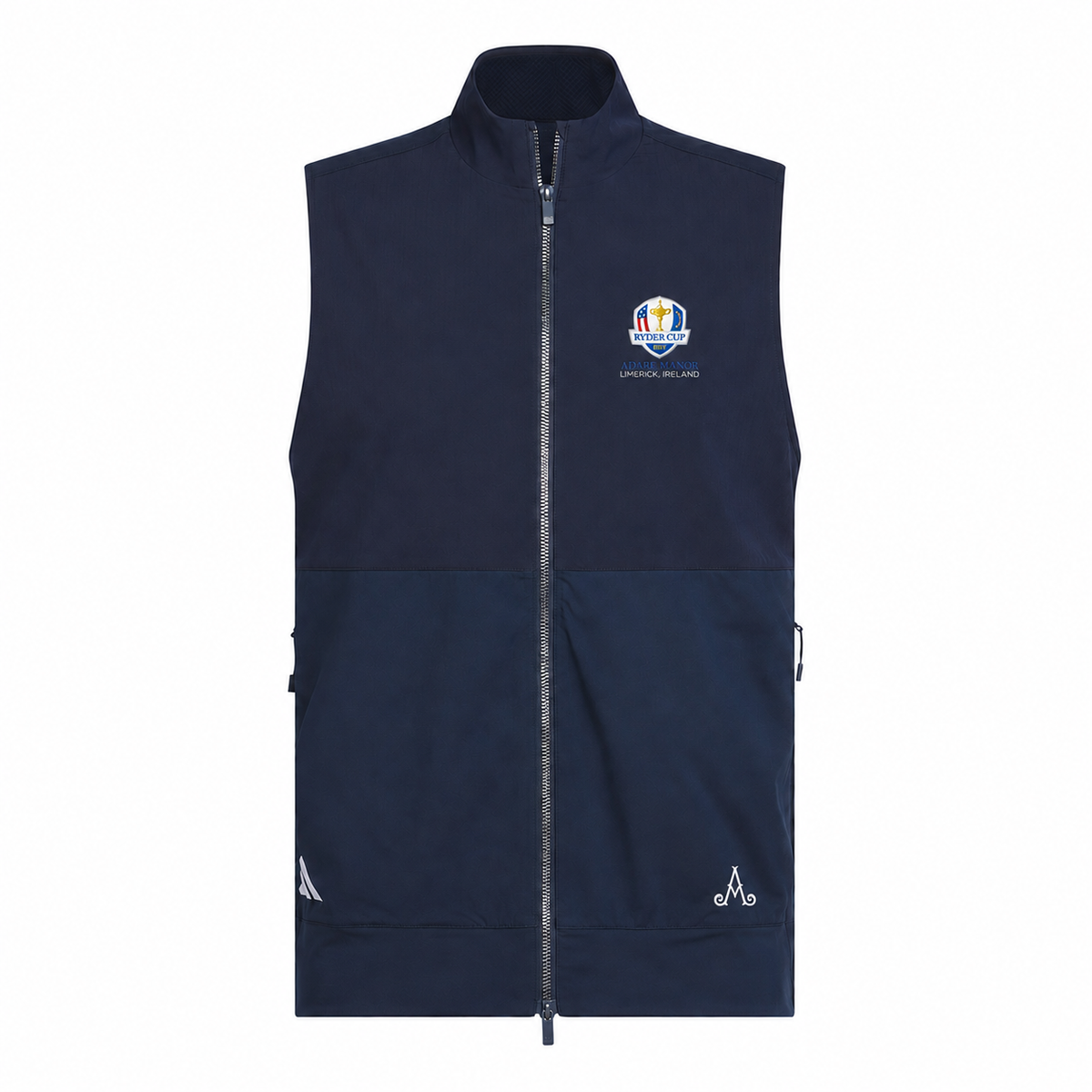 Ryder Cup 2027-  Adidas Mens Adare Manor Navy Vest