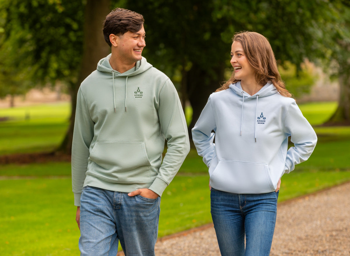Adare Manor - Mens Organic Cotton Aloe Green Hoodie