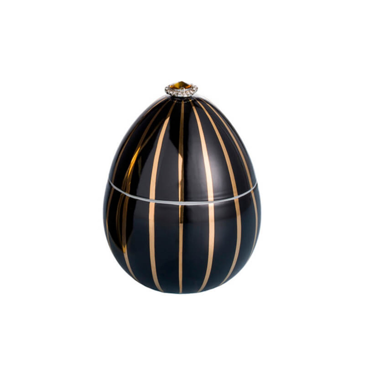 Ladenac Candle- Black with Golden stripes