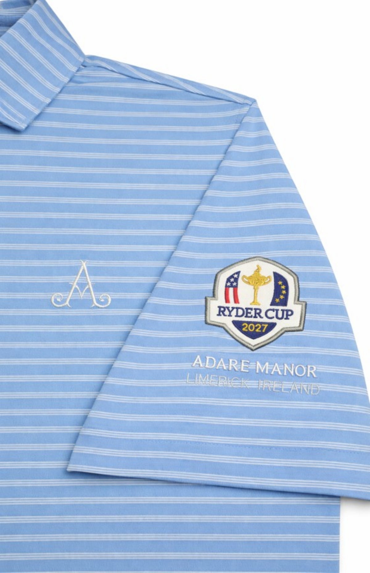 Ryder Cup 2027 - Adare Manor Ashford Performance Polo - Blue