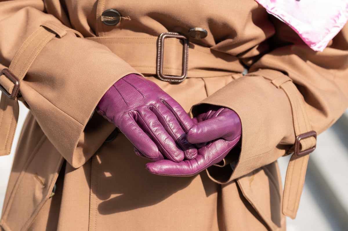 Paula Rowan Belle Aubergine gloves